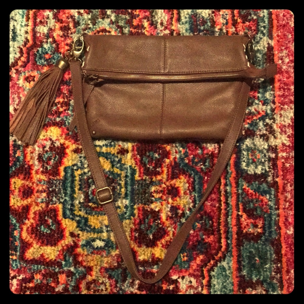 Leather crossbody Lucky Brand